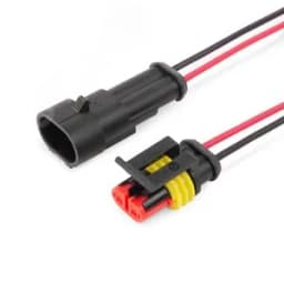 Разъем герметичный автомобильный РГА-2П с проводом