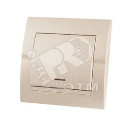 DERIY Выкл. 1-клав.с подсв. ПБТ жемчужно-белый