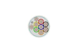 Кабель слаботочный экранированный для систем сигнализации 8x0.22 мм² (бухта 100 м) ALARM-S 8/100 Alarmico