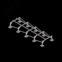 Опорная конструкция для установки оборудования TECHNORAPTOR STEELFOOT 1200х4000 тип 2 КМ-профиль