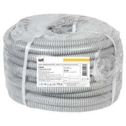 Труба гофрированная IEK ПВХ, с зондом 20 мм (бухта 25 м)