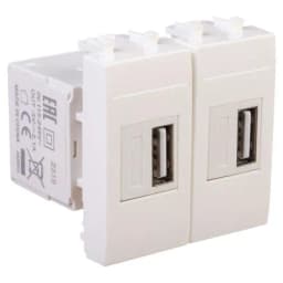 Устройство зарядное USB 2мод. 2.1А Avanti «Белое облако» DKC 4400542