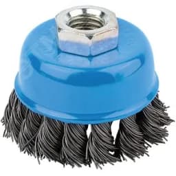 Кордщетка, тип "чашка", гайка М14, стальная витая проволока 75 мм