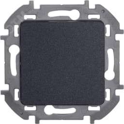 Выключатель одноклавишный - Legrand Inspiria - 10А 250В безвинтовые зажимы - антрацит