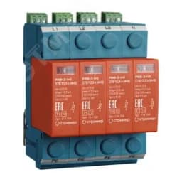 УЗИП (Устройство защиты от импульсных перенапряжений) РИФ-Э-I+II 275/12,5 c (4+0) СТРИМЕР