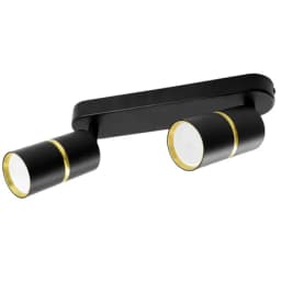 Светильник Feron ML1862 ZEN настеннопотолочный под лампу GU10 чёрный золото 48643