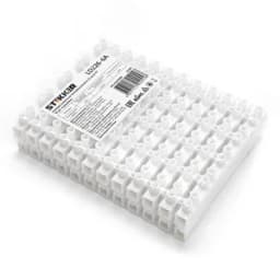 Колодка клеммная винтовая, линейка 12 штук, полипропилен,