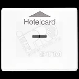 Накладка карточного выключателя  белая