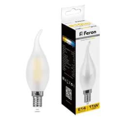 Лампа светодиодная Feron LB714 Свеча на ветру E14 11W 2700K 38009