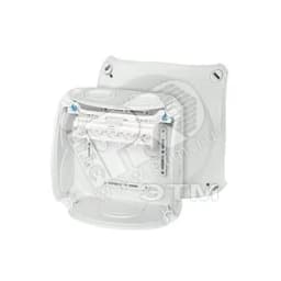 Коробка клеммная 130х130х77 мембраны 5-пол. 2.5-10 кв.мм серая PP IP66