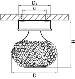Светильник точечный накладной декоративный под заменяемые галогенные или LED лампы Monile Top Lightstar 160304