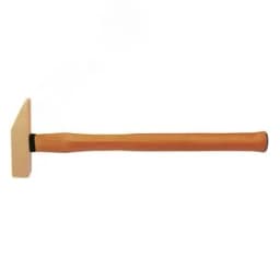 Молоток слесарный квадратный боек 0,5 кг латунь рукоятка дерево искробезопасный