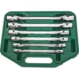 Набор ключей гаечных карданных в кейсе, 8-19 мм, 6 предметов