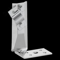 Держатель проводника круглого 6-10мм винтовой угловой скрытый h=70мм нержавеющая сталь IEK