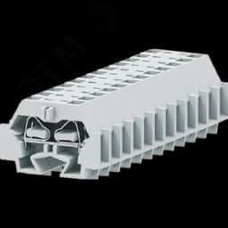 Клемма TB концевая 1-1 с бок. подключ. с защелк. ножками, светло-серая