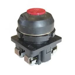 Выключатель кнопочный ВК30-10-20110-54 У2, красный, 2з, цилиндр, IP54, 10А. 660В