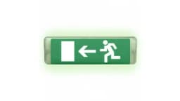 Табло Элтех-сервис М-220-РИП-AQUA исп.2 аварийный Человек влево в дверь Световое табло конусное