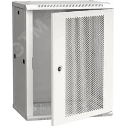Шкаф LINEA W 18U 600x450 мм дверь перфорированная RAL7035