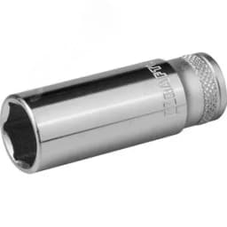 Торцовая головка "INDUSTRIE QUALITAT", удлиненная, Cr-V, FLANK, хромосатинированная, 1/4", 13 мм