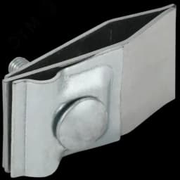 Держатель проводника круглого 6-10мм для фальца прямой h=60мм оцинкованная сталь IEK