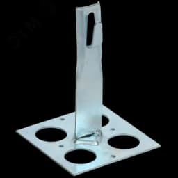 Держатель проводника круглого 6-8мм для плоской кровли h=150мм оцинкованная сталь HDZ IEK