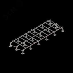 Опорная конструкция для установки оборудования TECHNORAPTOR STEELFOOT 6000х2000 HD КМ-профиль