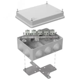 Коробка огнестойкая для кабель-канала 40-0450-FR10.0-4 Е15-Е120 RAL9005 75х75х30 (87 шт/кор)
