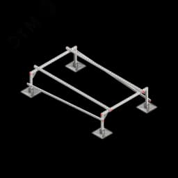 Опорная конструкция для установки оборудования TECHNORAPTOR STEELFOOT 1200х2000 тип 1 HD КМ-профиль