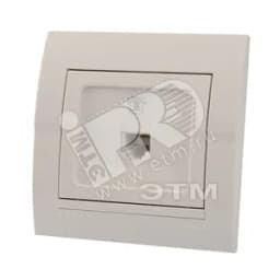 DERIY Розетка RJ11 евро белый Lezard