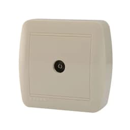 Розетка ТВ проходная Lezard, крем 711-0300-129