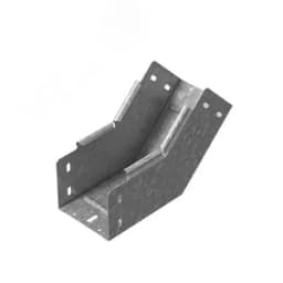 Угловой соединитель внутренний 45 град. к лотку 600х100, толщина 1,0 мм, Сендзимир цинк