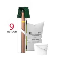 Электрод электролитический вертикальный L-9 м, медь, 2 мм, К2М-340-9В