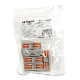 Клемма пружинная STEKKER LD222422 39486
