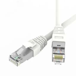 Патч-корд экранированный SLIM CAT6A S/FTP 4х2, 28 AWG, LSZH, белый, 1м DKC