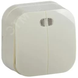 GLORY Выключатель двухклавишный наружный кремовый с индикацией