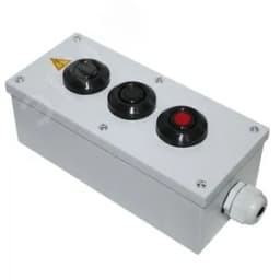 Пост управления ПКУ-15-21.131-40У2 (2хКЕ011/2(1з+1р) черная + 1хКЕ011/2(1з+1р) красная + PG-19)