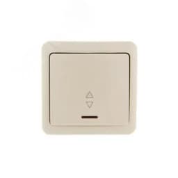 VIOLA Выключатель проходной с подсветкой крем (12шт/144шт)