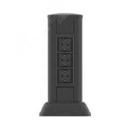 Миниколонна алюминиевая 0.35м цвет черный