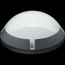 Светильник светодиодный ДБП-13w 4000K 1150Лм круглый пластиковый IP65 черный