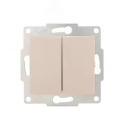 KARINA Выключатель двойной крем (10шт/120шт)
