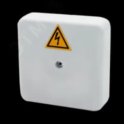 Коробка распределительная огнестойкая КРОПС-П0, IP41, габаритные размеры 75х75х20 мм, для кабелей сечением до 2,5 мм2, 2 клеммы СИСТЕМА КМ