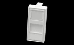 Лицевая панель 1 порта (45х22,5, Keystone, шторка) SUPRLAN (10-0319)