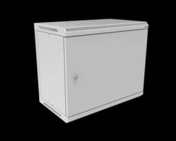 Шкаф телекоммуникационный настенный разборный МИКсистем 19" Basis 9U 600*350 дверь металл