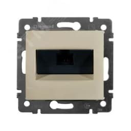 VALENA Розетка компьютерная RJ45х1 категория 5е в рамку слоновая кость 774138 Legrand Euro