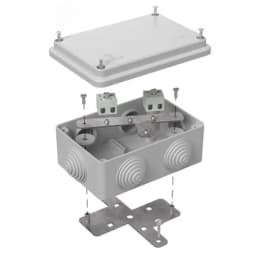 Коробка огнестойкая для о/п 40-0300-FR10.0-4 Е15-Е120 RAL7035 100х100х50 (14 шт/кор) Промрукав