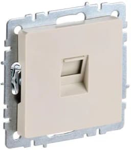 BRITE Роз. комп. RJ45 кат.5E РК10-БрКр беж. IEK (BR-K10-1-K10)