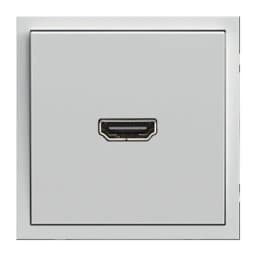 Розетка HDMI 20 Type A механизм серия Эмили STEKKER RST00511810 платиновосерый soft touch 50170