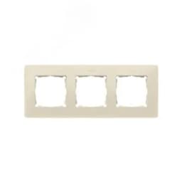 Рамка декоративная, 3 поста, Original, S82 Detail,слоновая кость-тростниковый сахар Simon