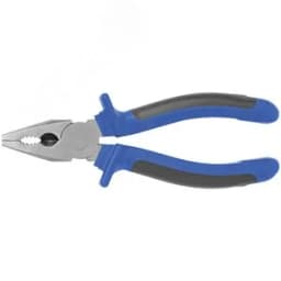 Плоскогубцы комбинированные "Один" двухцветные обрезиненные ручки, полированная сталь 200 мм