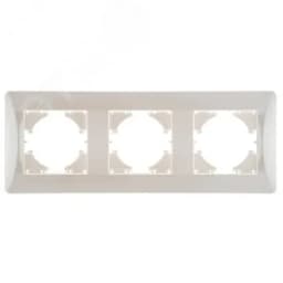 Рамка 3-местная Ugra, жемчуг GUSI Electric